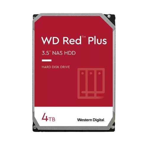 WD Red™ Plus NAS WD40EFPX - Vaste schijf - 4 TB - intern - 3.5" - SATA 1