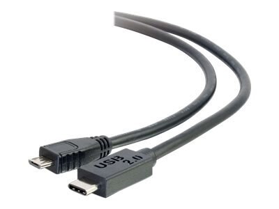C2G 3m USB 3.1 Gen 1 USB Type C to USB Micro B Cable - USB C Cable Black - USB-kabel - USB-C (M) naar 10-pins Micro-USB Type A (M) - USB 3.1 - 3 m - zwart 1