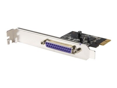StarTech.com 1 Port PCI Express Dual Profile Parallel Adapter Card - SPP/EPP/ECP - 1x DB25 IEEE 1284 PCIe Parallel Ca... 1