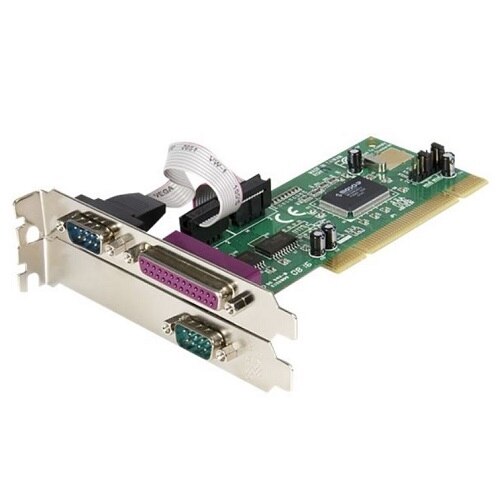 3-poort StarTech.com 2S1P PCI Seriële Parallelle Combokaart met 16550 UART - parallelle/seriële adapter - PCI - 3 poo... 1