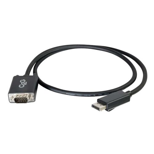 C2G 1m DisplayPort to VGA Adapter Cable - DP to VGA - Black - DisplayPort kabel - 1 m 1