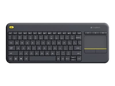 Logitech Wireless Touch Keyboard K400 Plus - toetsenbord - met touchpad - AZERTY - Belgisch - zwart 1
