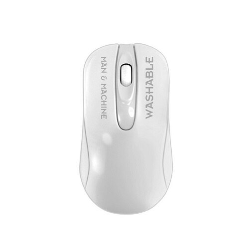 Man & Machine C Mouse - Muis - 3 knoppen - draadloos - 2.4 GHz - USB draadloze ontvanger - hygiënisch wit 1