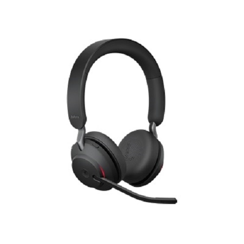 Jabra Evolve2 65 MS Stereo - Koptelefoon - op oor - Bluetooth - draadloos - USB-C - ruisisolatie - zwart 1
