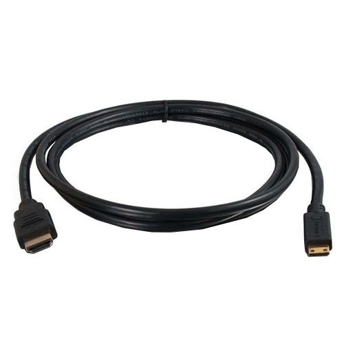 C2G Value Series High Speed with Ethernet HDMI Mini Cable - Video / lyd / nettverkskabel - HDMI - 19-pin HDMI (hann) - 19-pins mini HDMI (hann) - 1 m (3.28 ft) - svart 1