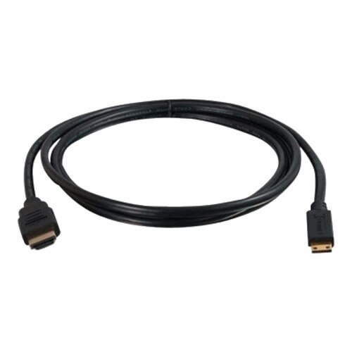C2G Value Series High Speed with Ethernet HDMI Mini Cable - Video / lyd / nettverkskabel - HDMI - 19-pin HDMI (hann) - 19-pins mini HDMI (hann) - 2 m - svart 1