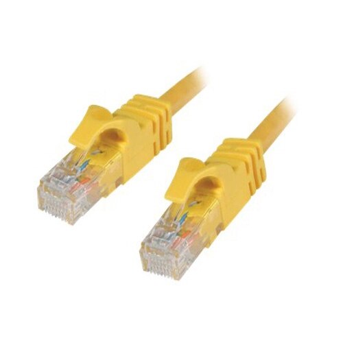 C2G Cat6 550MHz Snagless Patch Cable - koblingskabel - 2 m - gul 1