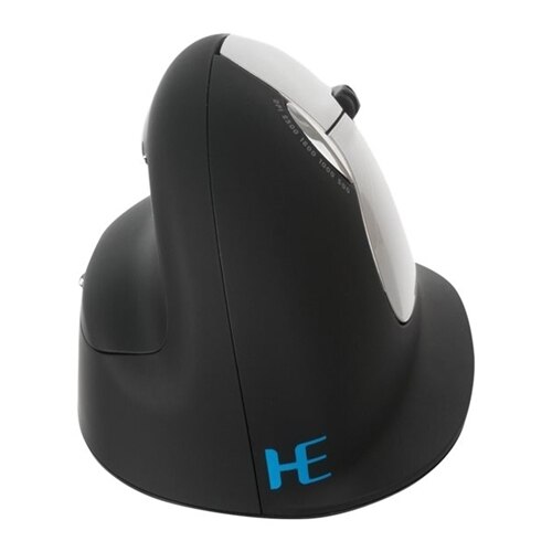 R-Go HE Mouse Ergonomic Mouse – Høyrehendt- - Large (over 185mm) - Trådløs - 2.4 GHz - Svart/Sølv 1