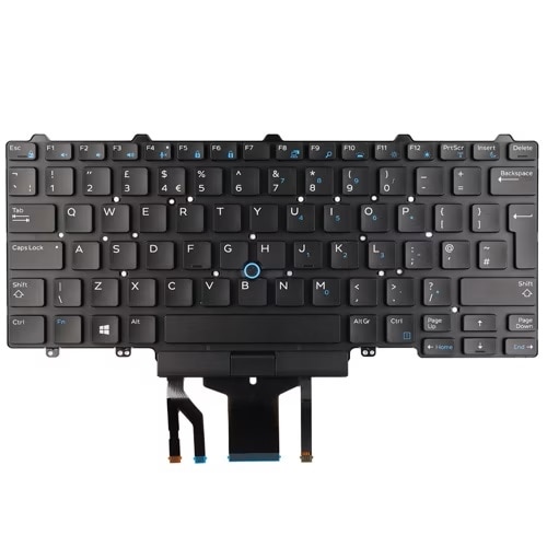 Dell engelsk UK tastatur med bakgrunnsbelysning med 83 taster 1