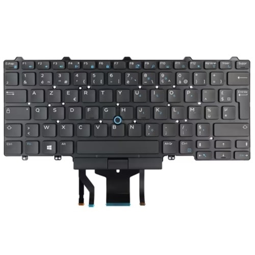 Dell fransk-europeisk tastatur med bakgrunnsbelysning, med 83 taster 1