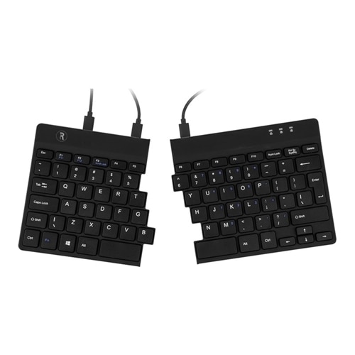 R-Go Split Ergonomic Keyboard, QWERTY(US), black, wired - Keyboard - USB - US - black 1
