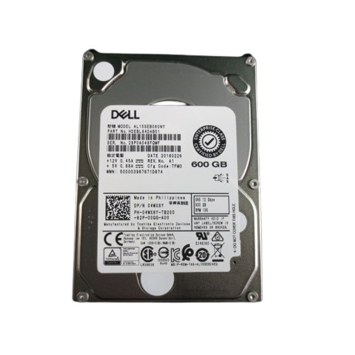 Dell 600GB 10K RPM SAS ISE 12Gbps 512n 2.5polegadas com 3.5polegadas Portadora Híbrida De Conector Automático Disco Rígido 1