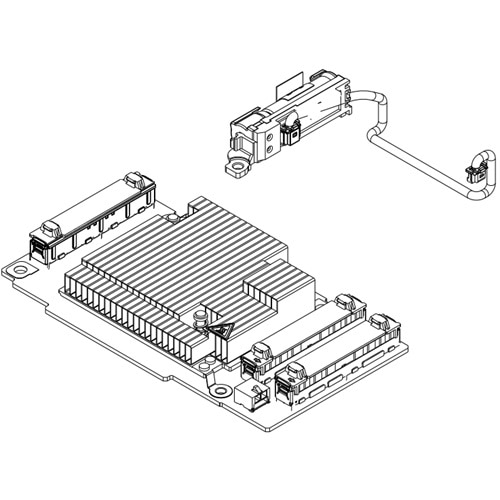 Dell PERC H975i controladora, Frontal 1
