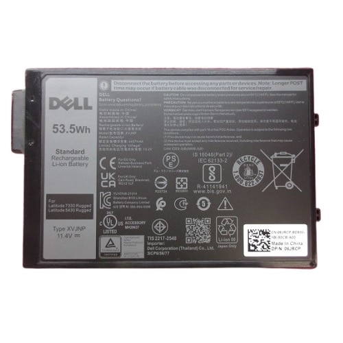 Bateria substituta Dell de íon de lítio de 3 células a 53.5 Wh para determinados notebooks 1