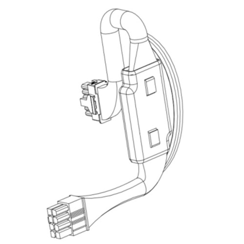 Dell Cabos de alimentação PowerEdge R7715 DPU para DPU único 1