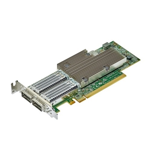 Broadcom® 57508 porta dupla 100GbE QSFP Adaptador, PCIe perfil baixo 1