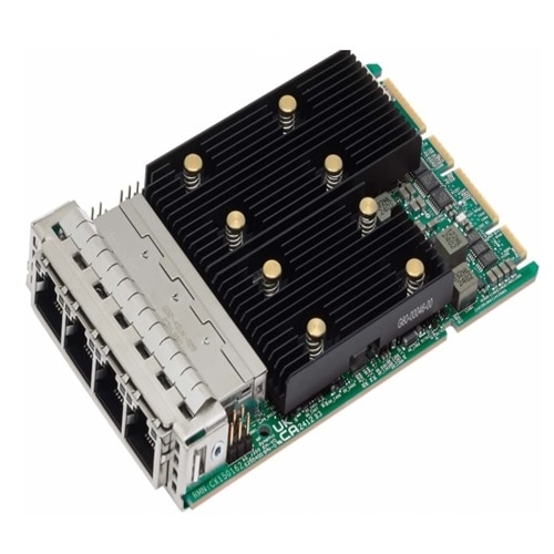 Dell Broadcom® 57412 Quatro portas 10GbE Base-T adaptador, OCP Placa de interface de rede 3.0 1