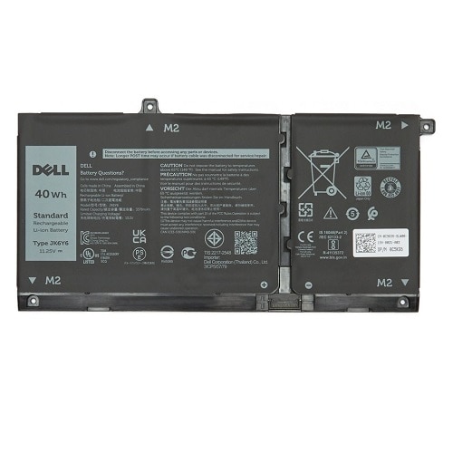 Bateria substituta Dell de íon de lítio de 3 células a 40 Wh para determinados notebooks 1
