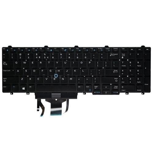 Dell tangentbord med bakgrundsbelysning – Internationell engelska – och 106 tangenter 1