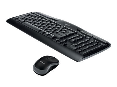 Logitech Wireless Combo MK330 - Sats med tangentbord och mus - trådlös - 2.4 GHz - QWERTY - nordisk - svart 1