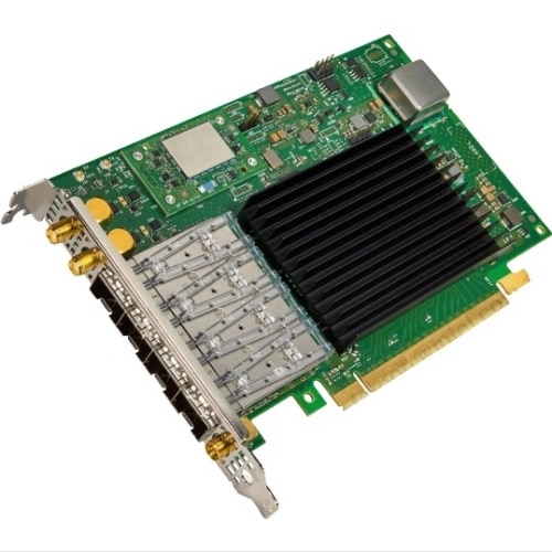 英特尔 E810-XXVDA4T G1 四端口 10/25 GbE SFP28 精确授时适配器, PCIe 全高 1