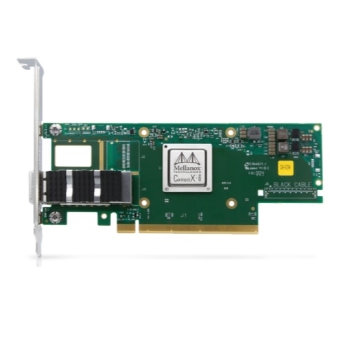 Mellanox® ConnectX-6 1連接埠 HDR100 QSFP56 Infiniband 配接卡, PCIe 全高 客戶安裝 1
