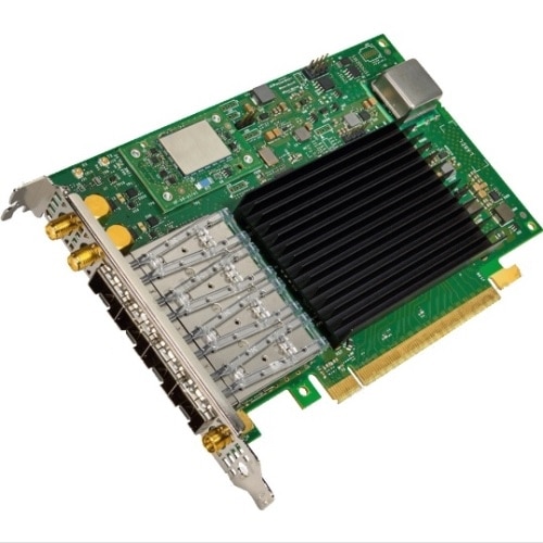 Intel E810-XXVDA4T G1 四埠 10/25GbE SFP28 Precision 計時介面卡, PCIe 全高 1