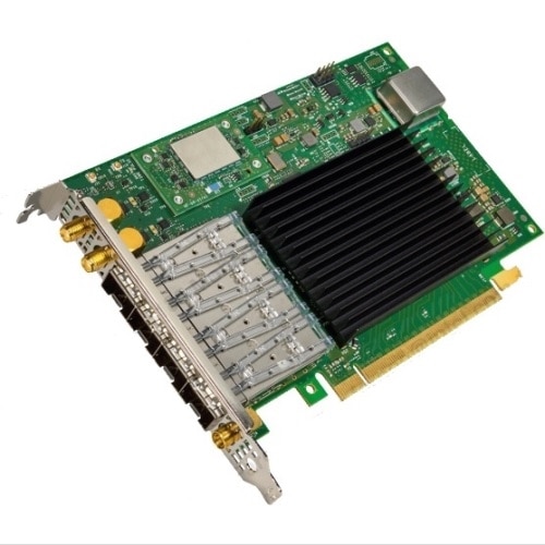 Intel E810-XXVDA4T GG1 四埠 10/25GbE SFP28 Precision 計時介面卡 (含 GNSS), PCIe 全高 1