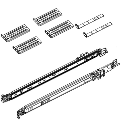 Dell ReadyRails EIA 滑軌 for 2/4-柱 架 1