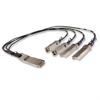 Dell Networking kabel 40GbE (QSFP+) až 4 x 10GbE SFP+ Passive Copper Breakout kabel - 2 metry