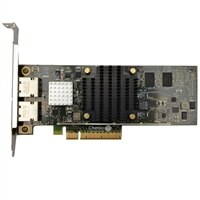 Dell Duálny port 1Gb/10Gb IO Base-T serverový adaptér síte Ethernet, karta sítového rozhraní PCIe celú výšku