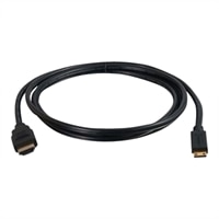 C2G Value Series High Speed with Ethernet HDMI Mini Cable - Video / audio / sí?ový kabel - HDMI - HDMI 19 pin? (M) - 19 pin? mini HDMI (M) - 2 m (6.56 ft) - ?erná