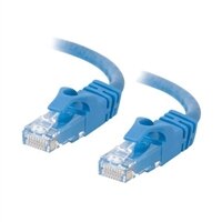 C2G Cat6 550MHz Snagless Patch Cable - Patch kabel - RJ-45 (M) - RJ-45 (M) - 50 cm (19.69'') - CAT 6 - lisovaný, vinutý, bez p?ekážek, zavedený - modrá