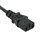 C2G Universal Power Cord - Cabo de alimentação - IEC 320 EN 60320 C13 - CEE 7/7 (SCHUKO) (M) - 1 m (3.28 ft) - moldado - preto - Europa