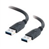 C2G - Cabo USB - USB de 9 pinos Tipo A (M) - USB de 9 pinos Tipo A (M) - 3 m (9.84 ft) ( USB / Hi-Speed USB / USB 3.0 ) - preto