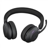 Jabra Evolve2 65 MS Stereo - Auscultadores - no ouvido - bluetooth - sem fios - USB-A - isolamento de ruído - preto