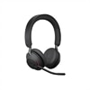 Jabra Evolve2 65 MS Stereo - Auscultadores - no ouvido - bluetooth - sem fios - USB-C - isolamento de ruído - preto