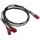 Dell Cabo Networking 40GbE QSFP+ para 4 x 10GbE SFP+ Passive Copper Breakout Cable - 3 metro