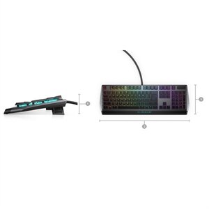 Alienware Low Profile RGB Mechanical Gaming Keyboard | AW510K - Dark Side of the Moon