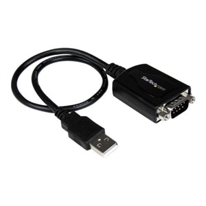 1 ft USB to RS232 Serial DB9 Adapter Cable with COM Retention 1
