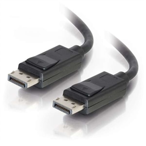 C2G 6ft DisplayPort Cable with Latches M/M - Black 1