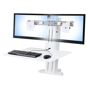 Ergotron Workfit Sr Dual Sit Stand Workstation Stand For 2 Lcd