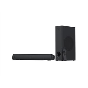 Creative Stage V2 - Sound bar system - for TV / monitor - 2.1-channel - wireless - Bluetooth - 80-watt (Total) 1