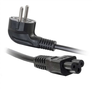 C2G Laptop Power Cord - Power cable - IEC 60320 C5 to CEE 7/7 (M) - AC 250 V - 3 m - molded - black - Europe 1