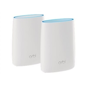 NETGEAR - Orbi AC3000 Tri-Band Mesh Wi-Fi System (2-pack) - White 1