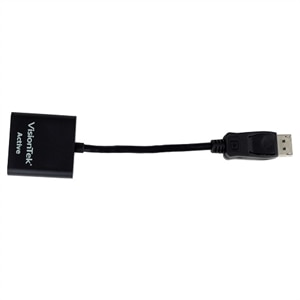 DisplayPort to SL DVI-D Adapter - DP to SL DVI-D Adapter - Active Cable  (Male-to-Male) - 4K Compatible - VisionTek
