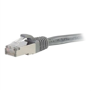 C2G 12ft Cat6a Snagless Shielded (STP) Network Patch Ethernet Cable Gray - patch cable - 12 ft - gray 1
