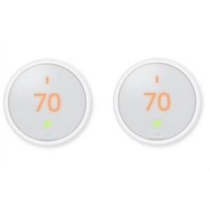 Google - Nest Thermostat E - Pack of 2 1