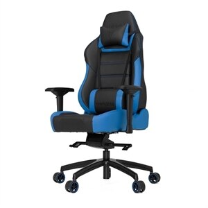 Vertagear Racing P-Line PL6000 - chair - aluminum alloy, PVC leather, high-density foam - black, blue 1