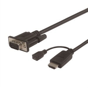 VisionTek HDMI to VGA Active 2 Meter Cable (M/M) 1